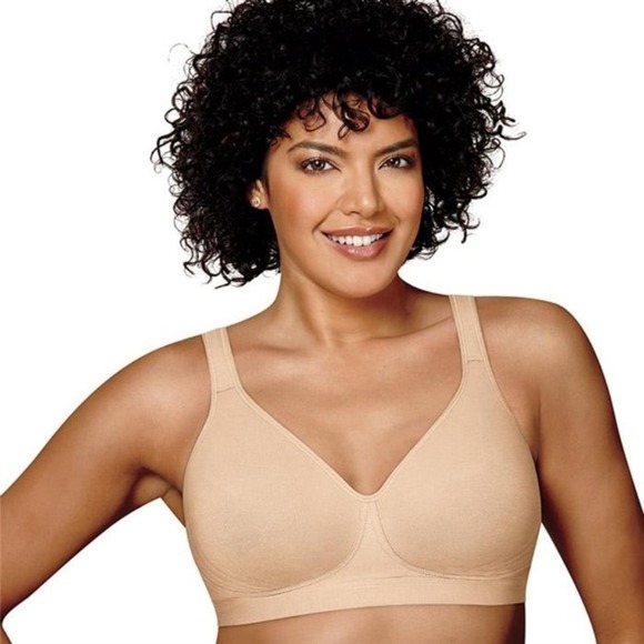 Playtex Other - NWOT Playtex 18 Hour 44DD Lift & Support Wire-Free Cotton Bra US474C Beige 94591